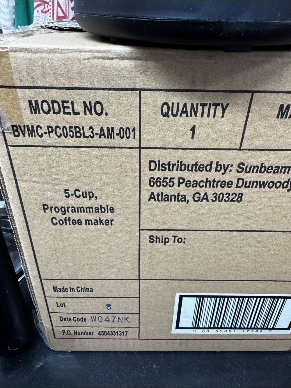 Mr. Coffee 5-Cup Programmable Coffee Maker - Black- New in box! - Picture 4 of 5
